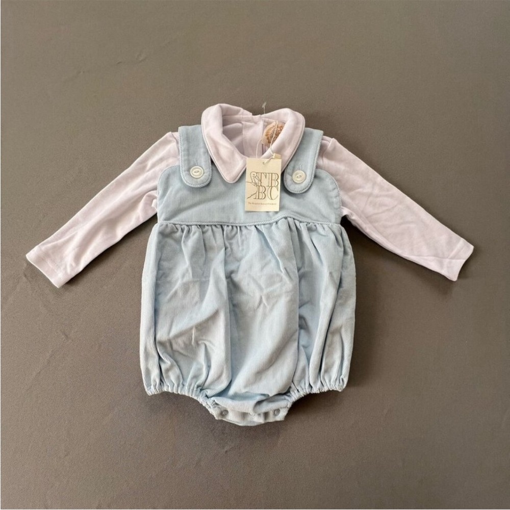 TBBC Bingham Corduroy Bubble Set Size 18-24 M Long Sleeve Buckhead Blue - Picture 4 of 13